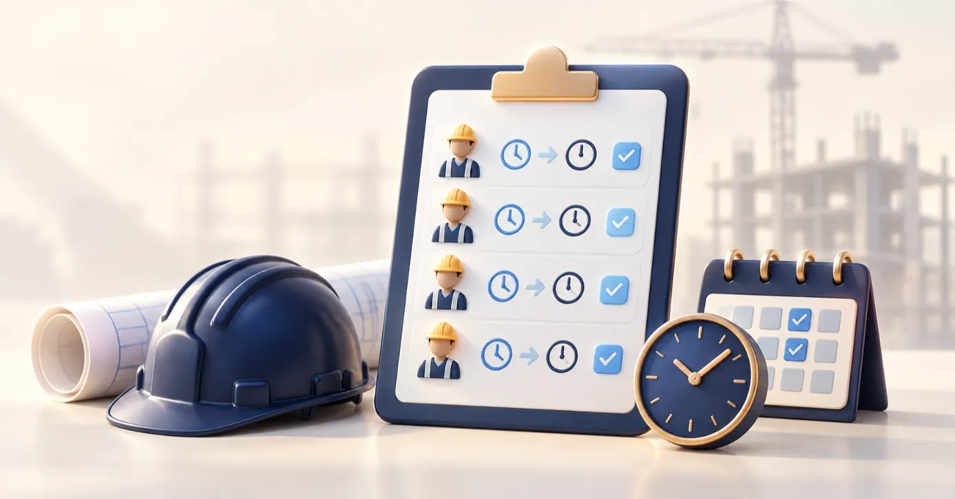 نمونه فرم حضور و غیاب کارگاه ساختمانی؛ ثبت ورود، خروج و کارکرد نیروها